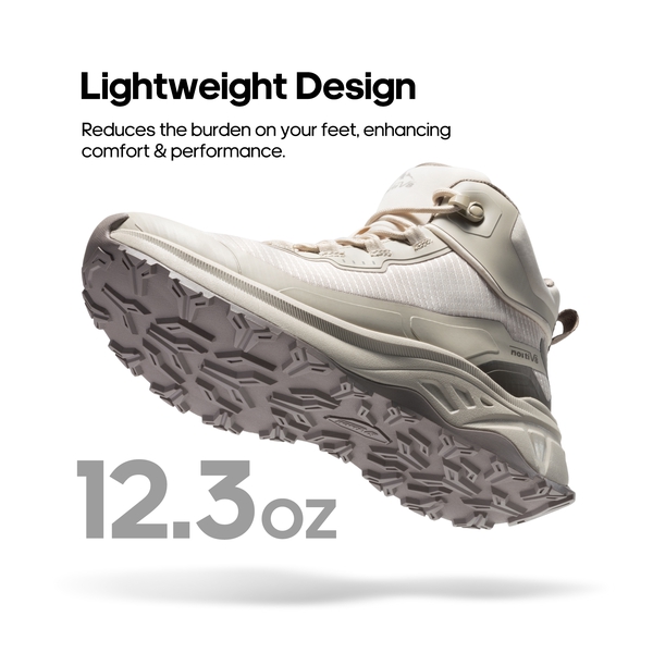 Women's Water-Resistant Lightweight Hiking Boots - KHAKI - 2